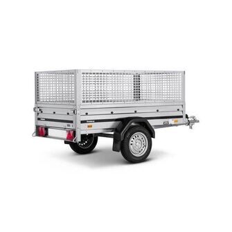 Brenderup 3205 S trailer - 500 kg. - Inkl. netsider set skråt bagfra